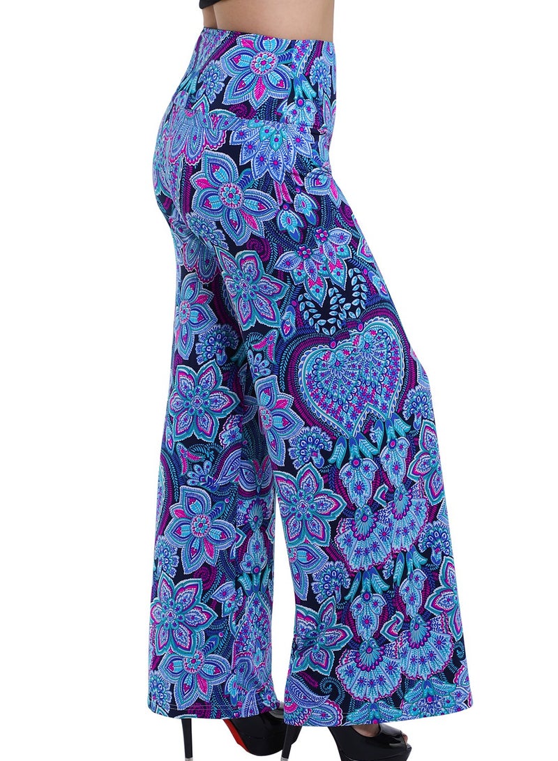 Arolina Women's Stretchy Wide Leg Palazzo Lounge Pants Casual Comfy High Waist Palazzo Pants - Image 2